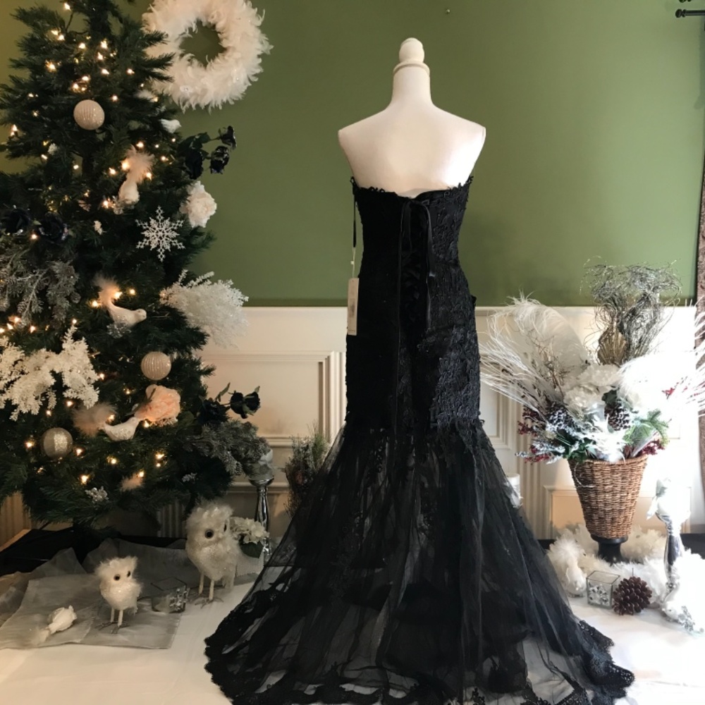 Formal evening Ball Mermaid Prom dress gown - Picture 10 of 14